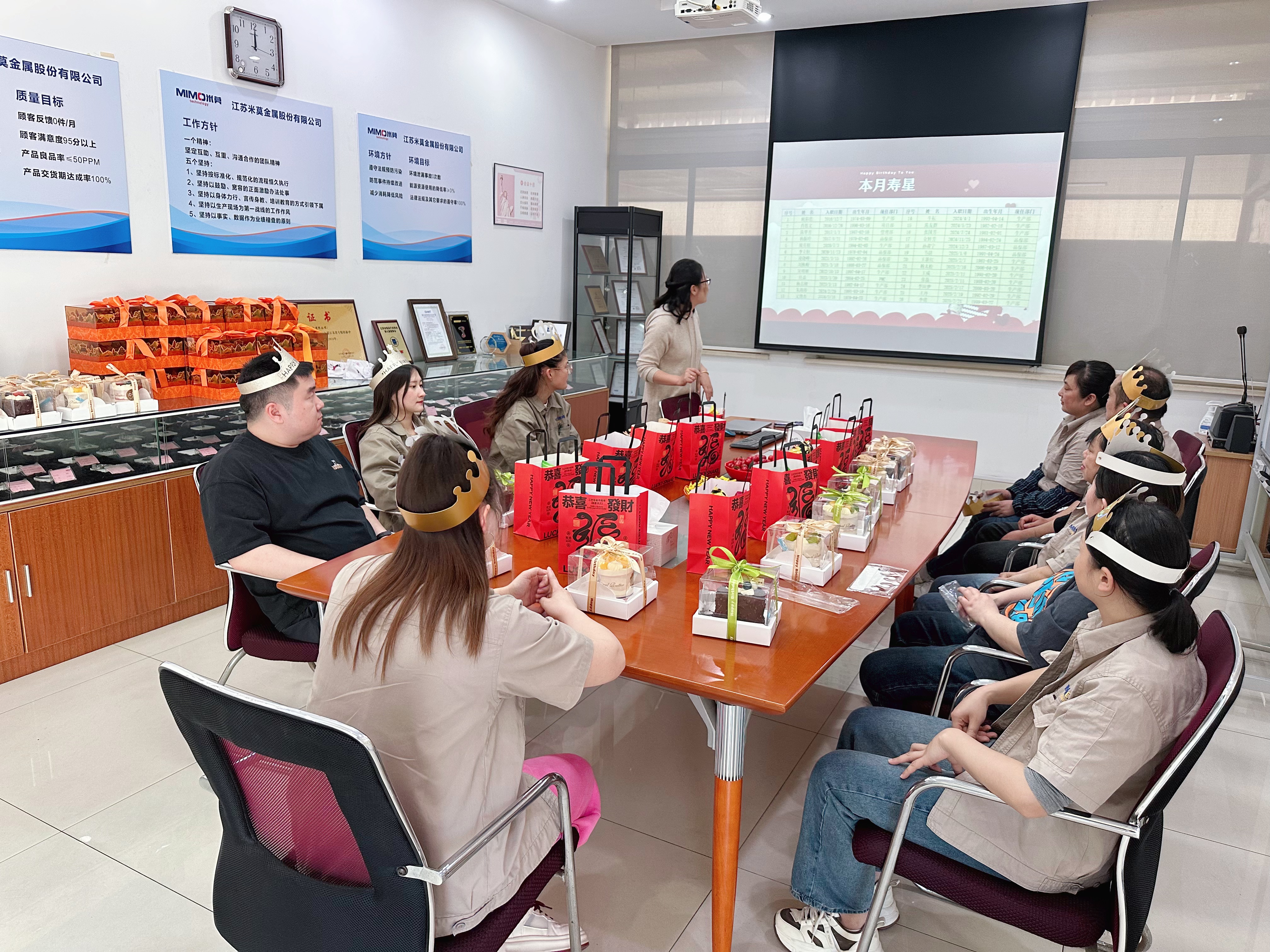 米莫金属-员工生日会